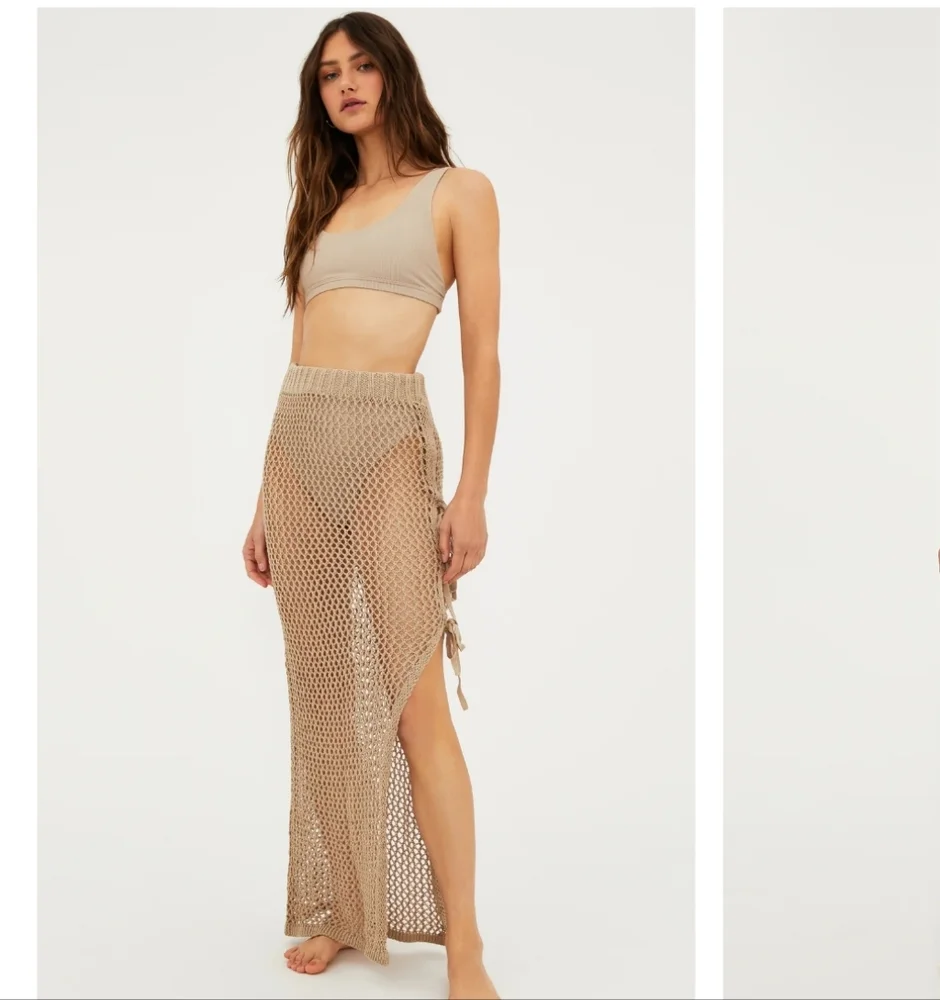 Beach Riot Deborah‎ Tan Skirt - Picture 2 of 9
